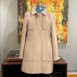 LOFT Wool Blend Classic Camel Coat